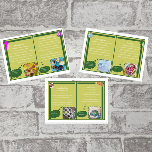 Mud Kitchen Activity Cards