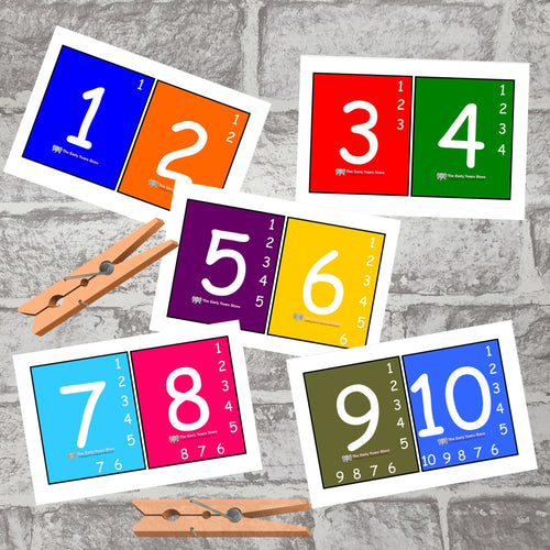 Peg Number Cards