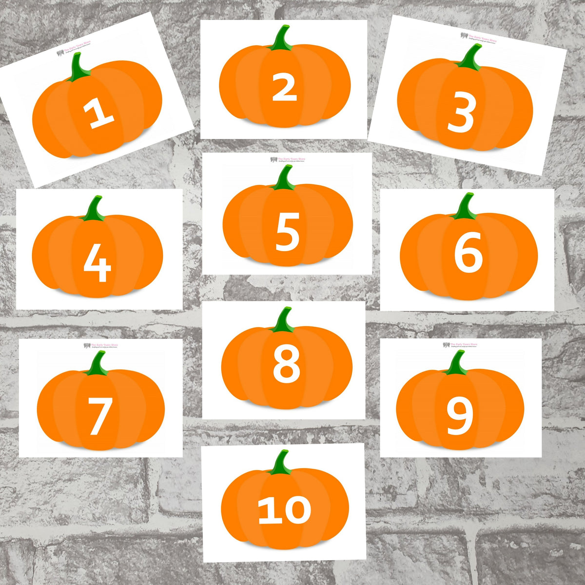 Numbered Pumpkins – The-Early-Years-Store